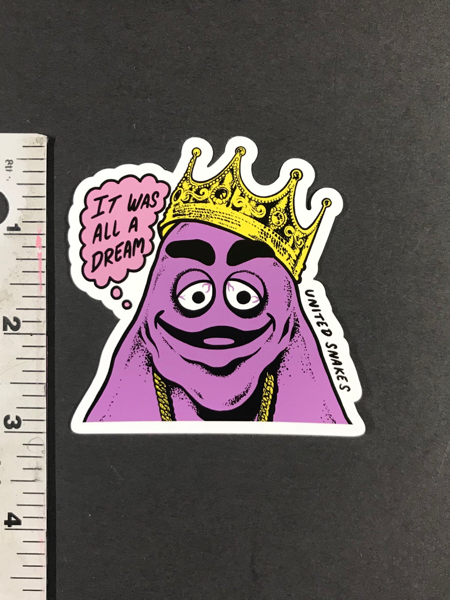 NOTORIOUS GRIMACE STICKER