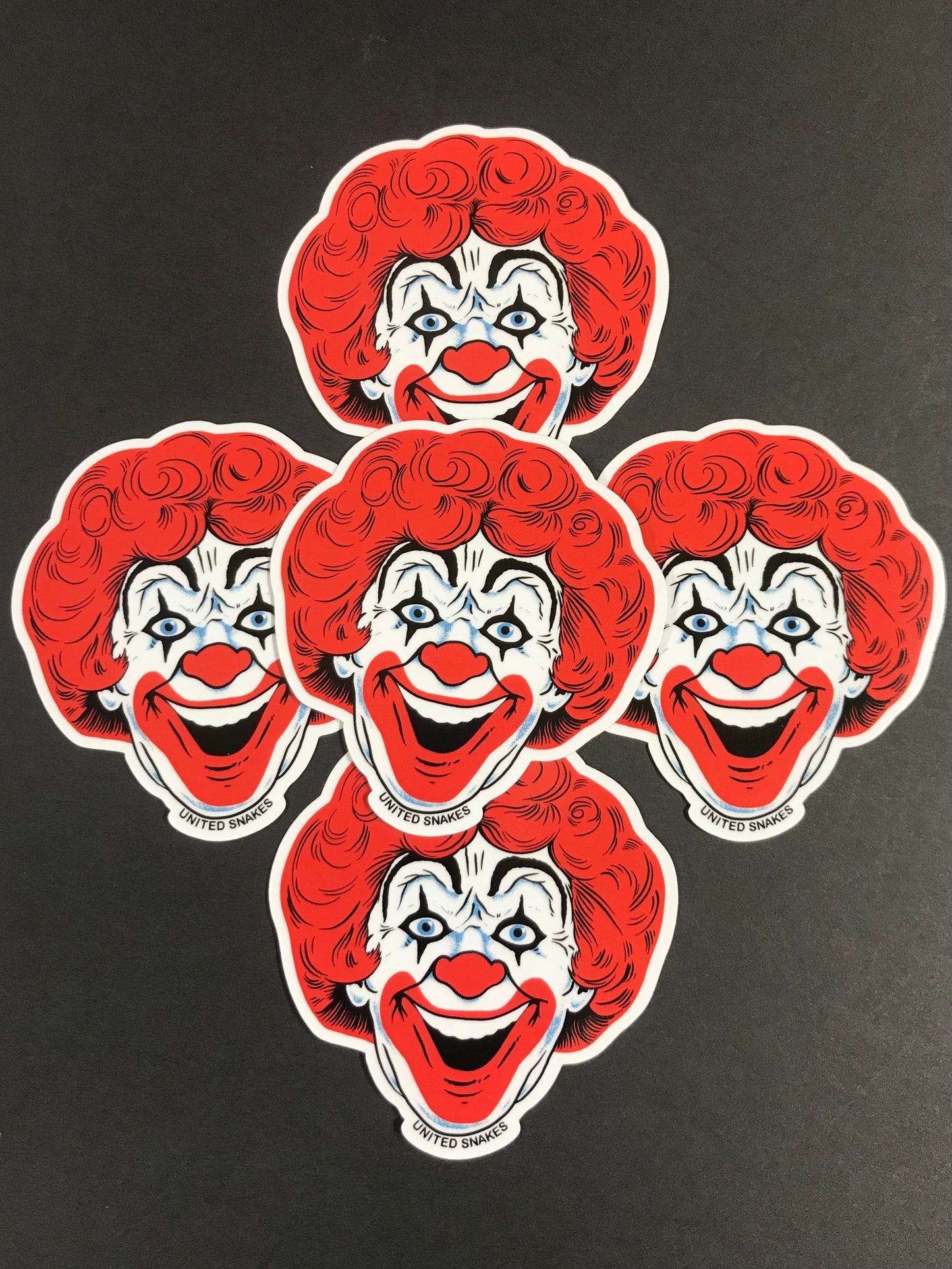 BURGER CLOWN STICKER