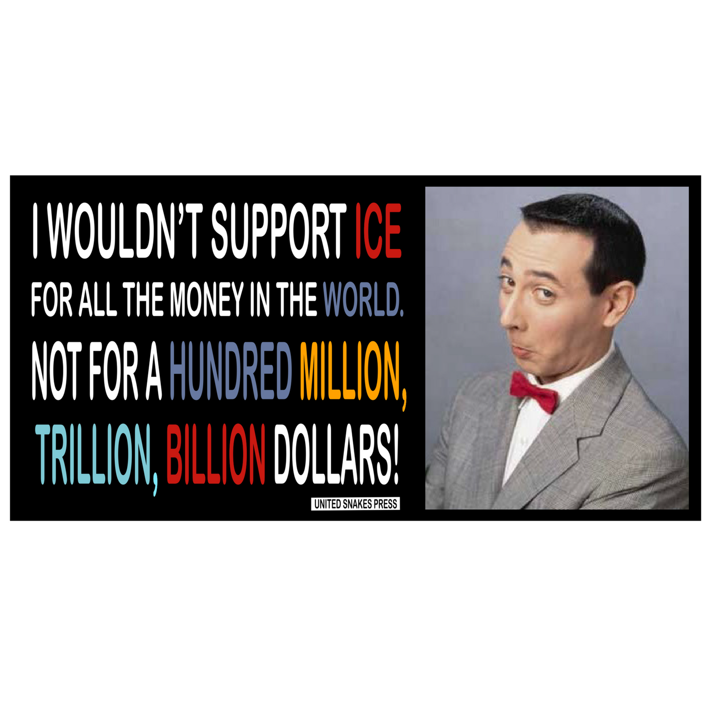 PEEWEE BUMPER STICKER