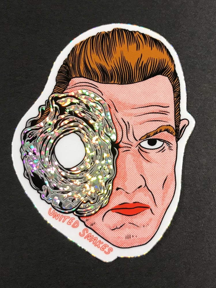 T-1000 GLITTER STICKER