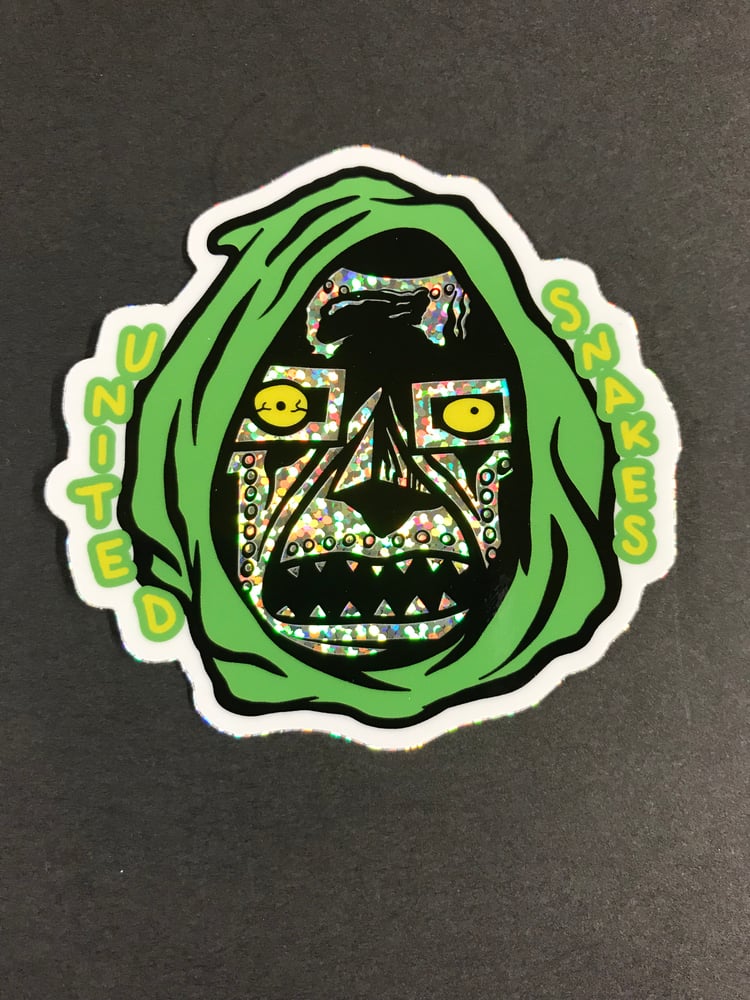 DOOM GLITTER STICKER