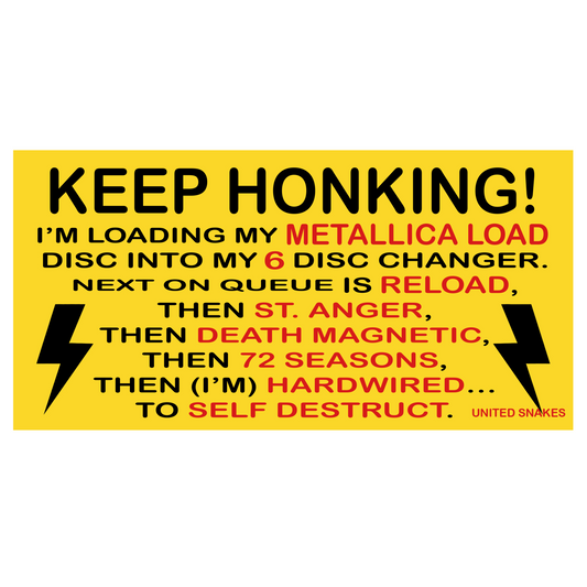 METALLICA BUMPER STICKER