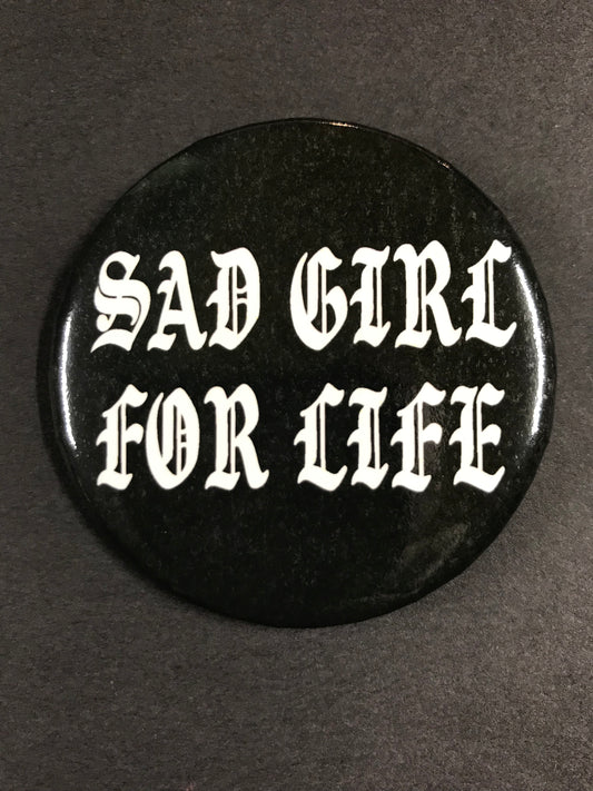 SAD GIRL JUMBO BUTTON