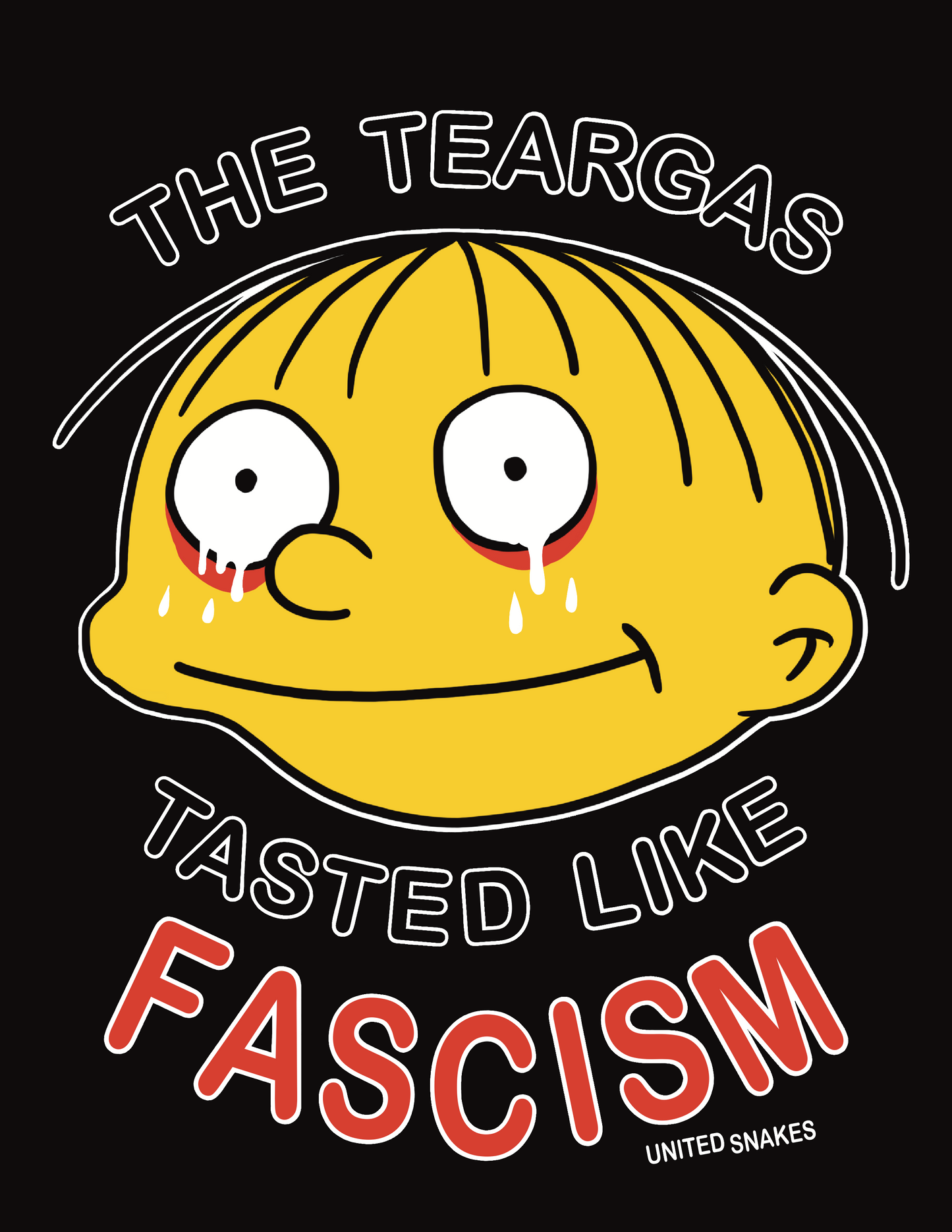 BLACK TASTES LIKE FASCISM BASEBALL Tee