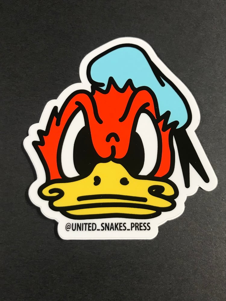 ANGRY DUCK STICKER