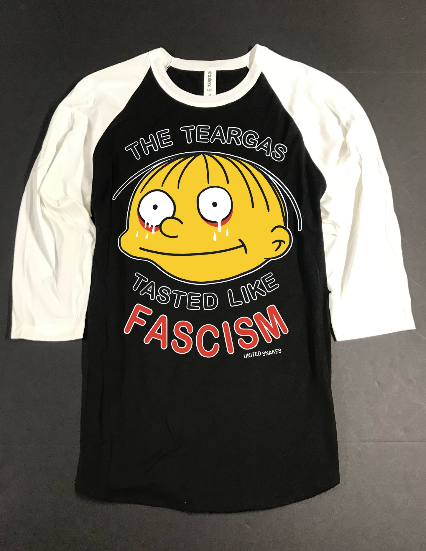 BLACK TASTES LIKE FASCISM BASEBALL Tee