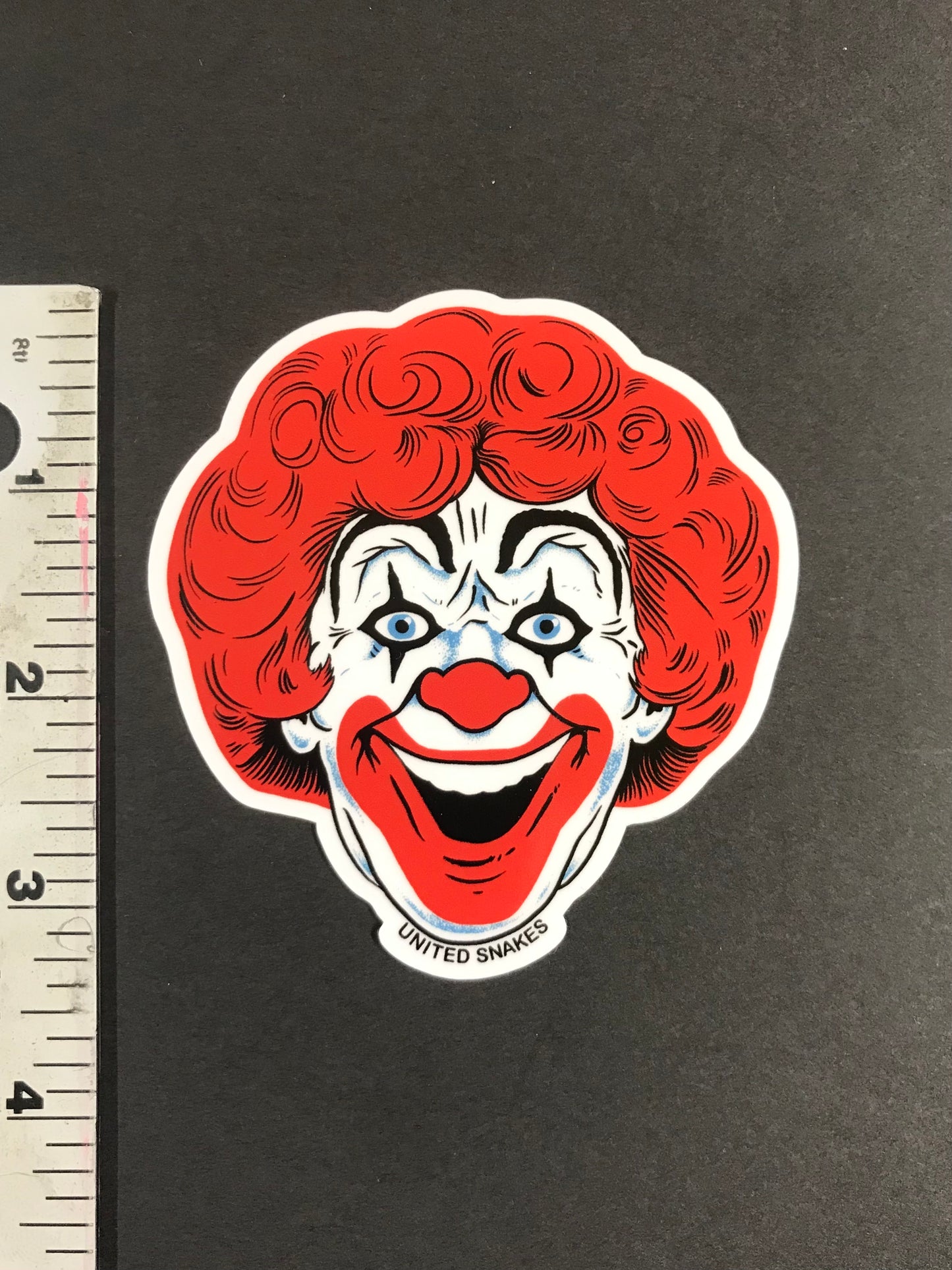 BURGER CLOWN STICKER