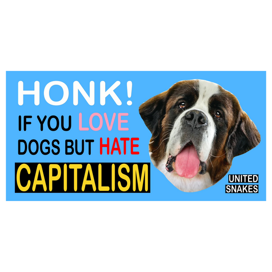 LOVE DOGS BUMPER STICKER