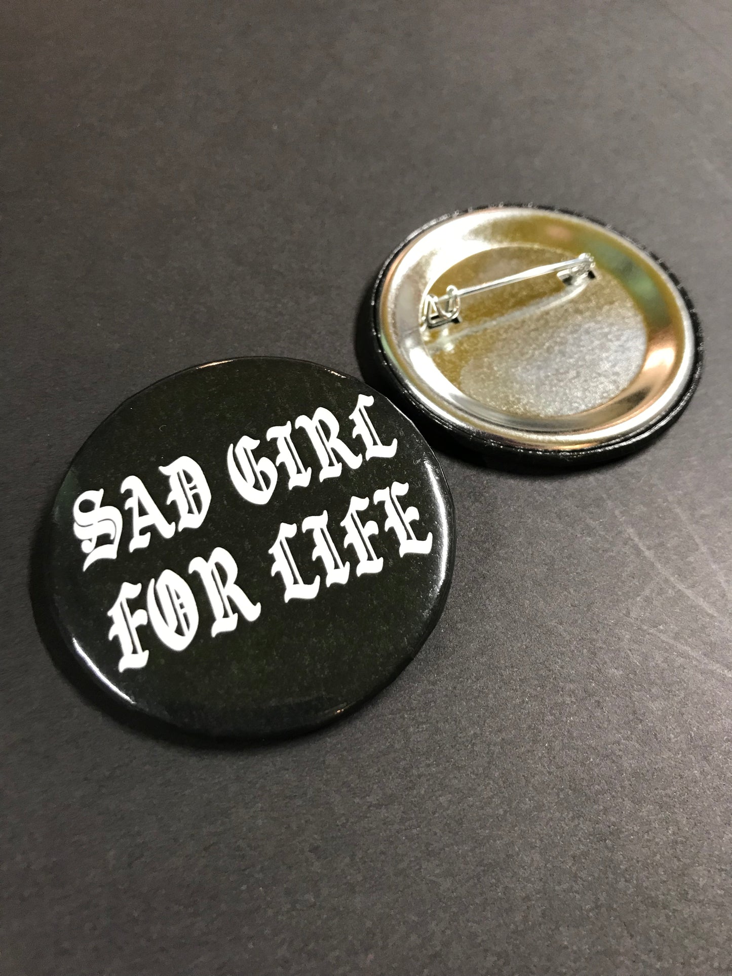 SAD GIRL JUMBO BUTTON