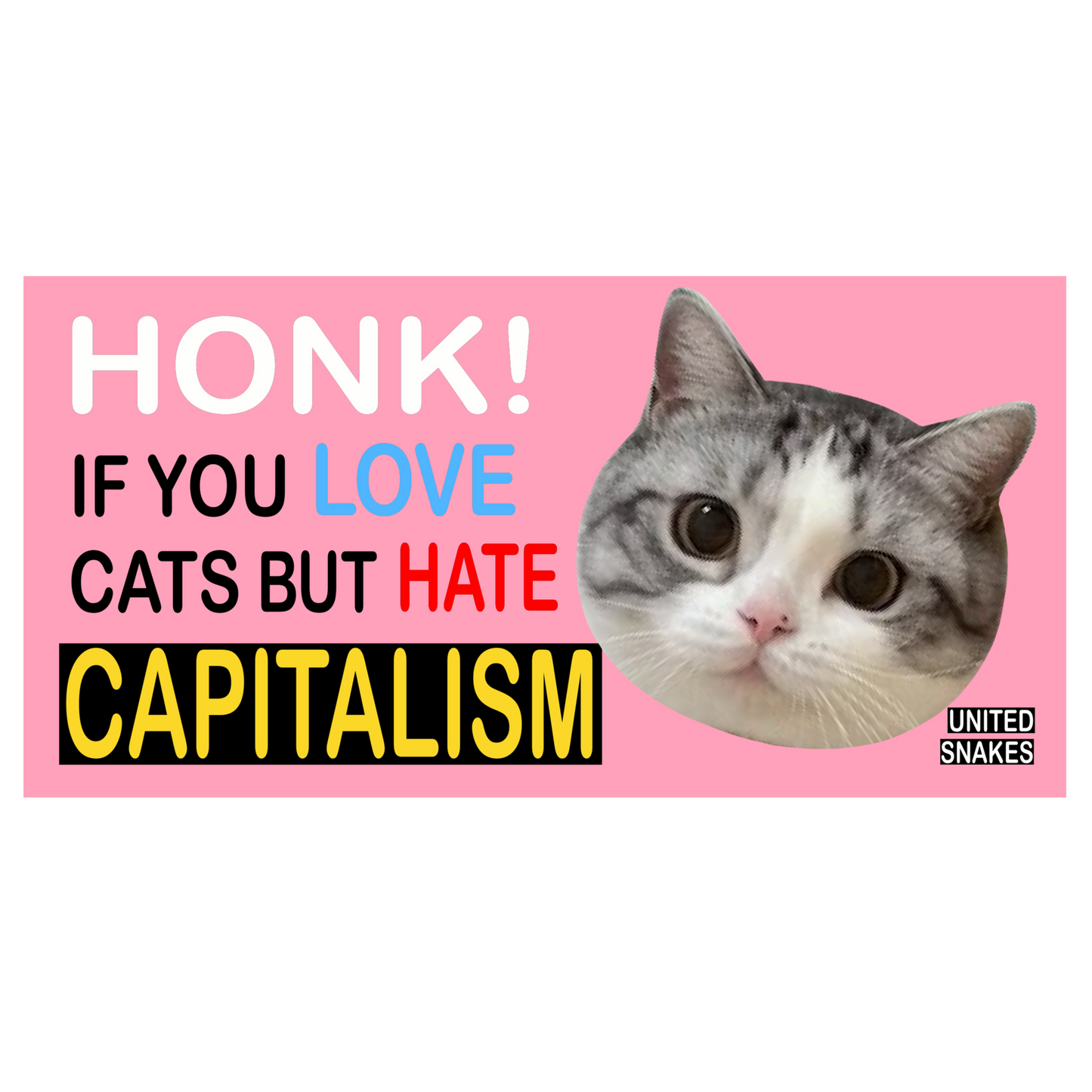 LOVE CATS BUMPER STICKER