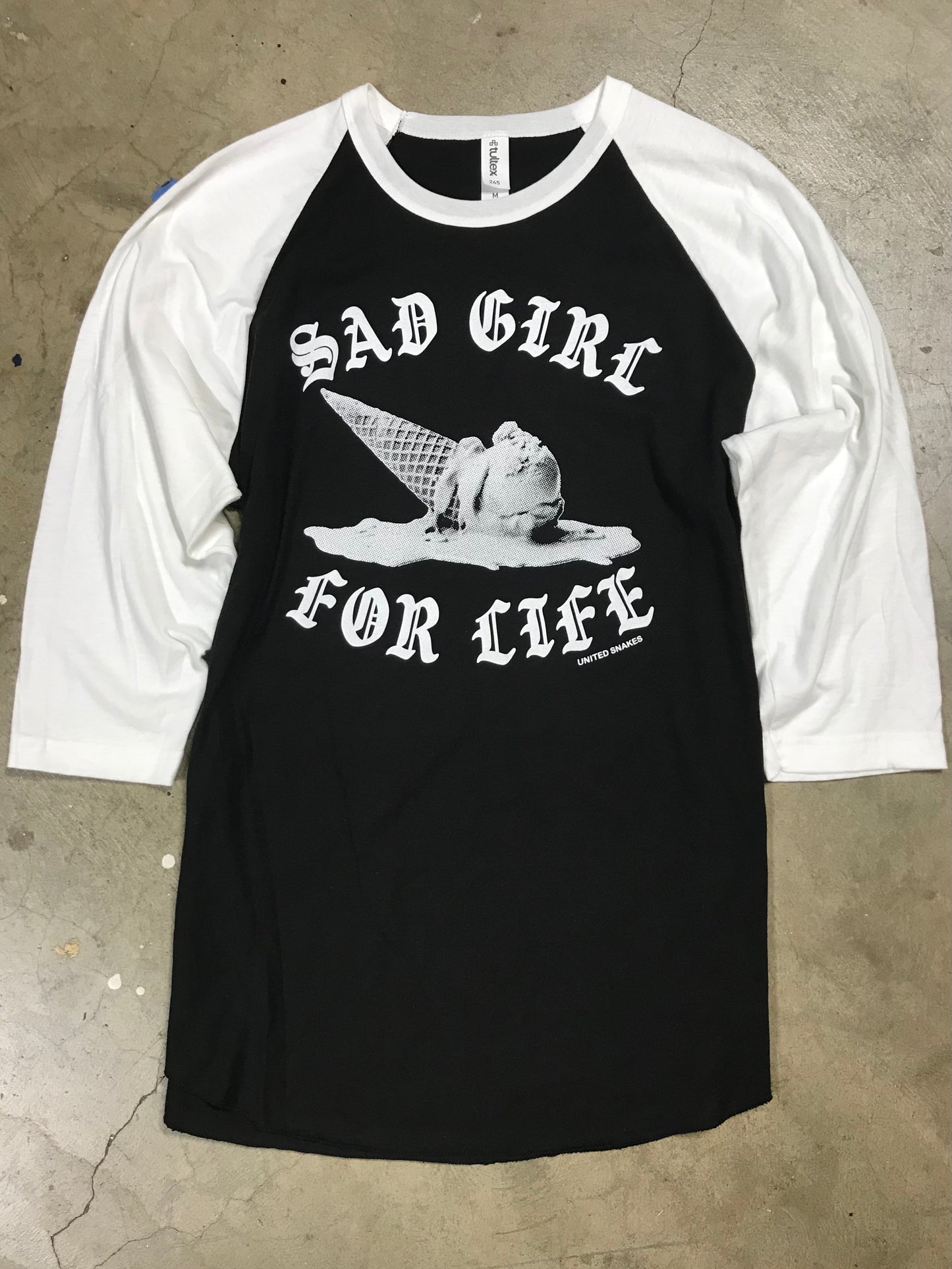 SAD GIRL BASEBALL Tee