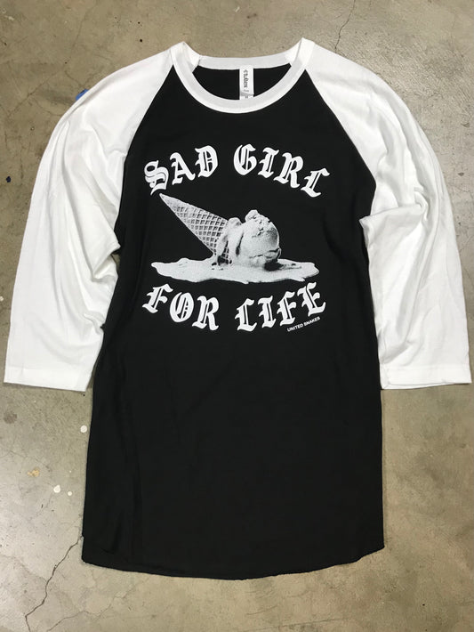 SAD GIRL BASEBALL Tee