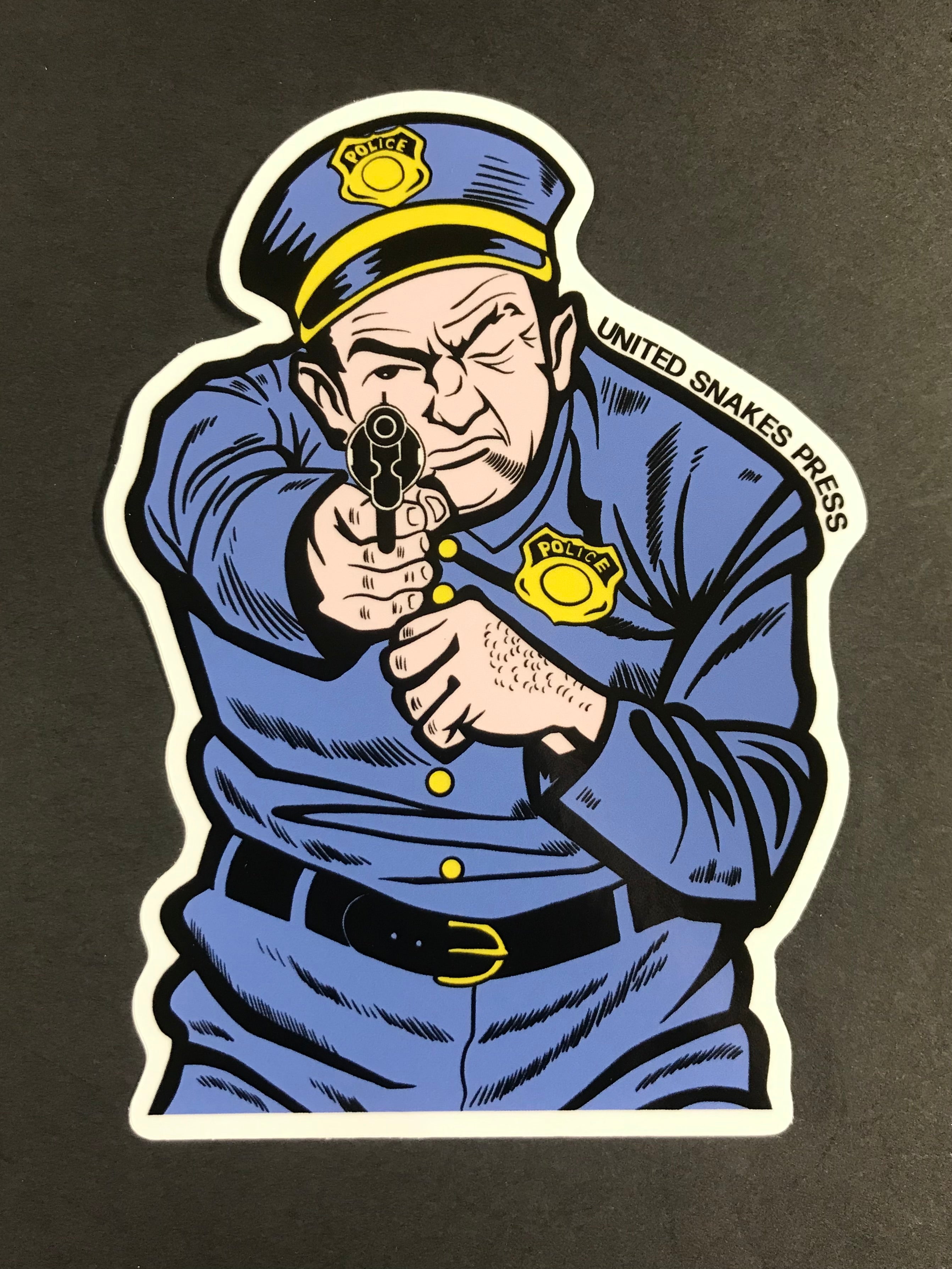 BAD COP GIANT STICKER – United Snakes Press