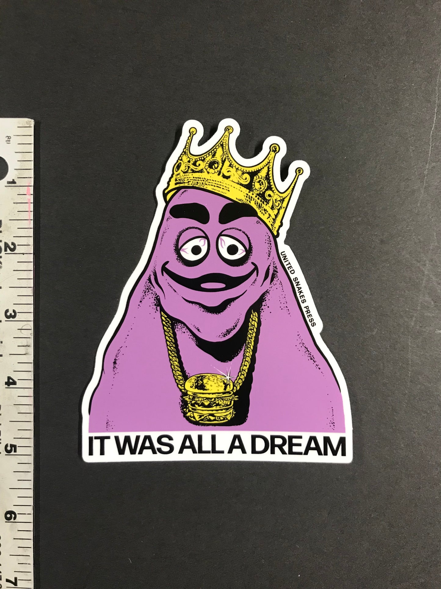 NOTORIOUS GRIMACE GIANT STICKER