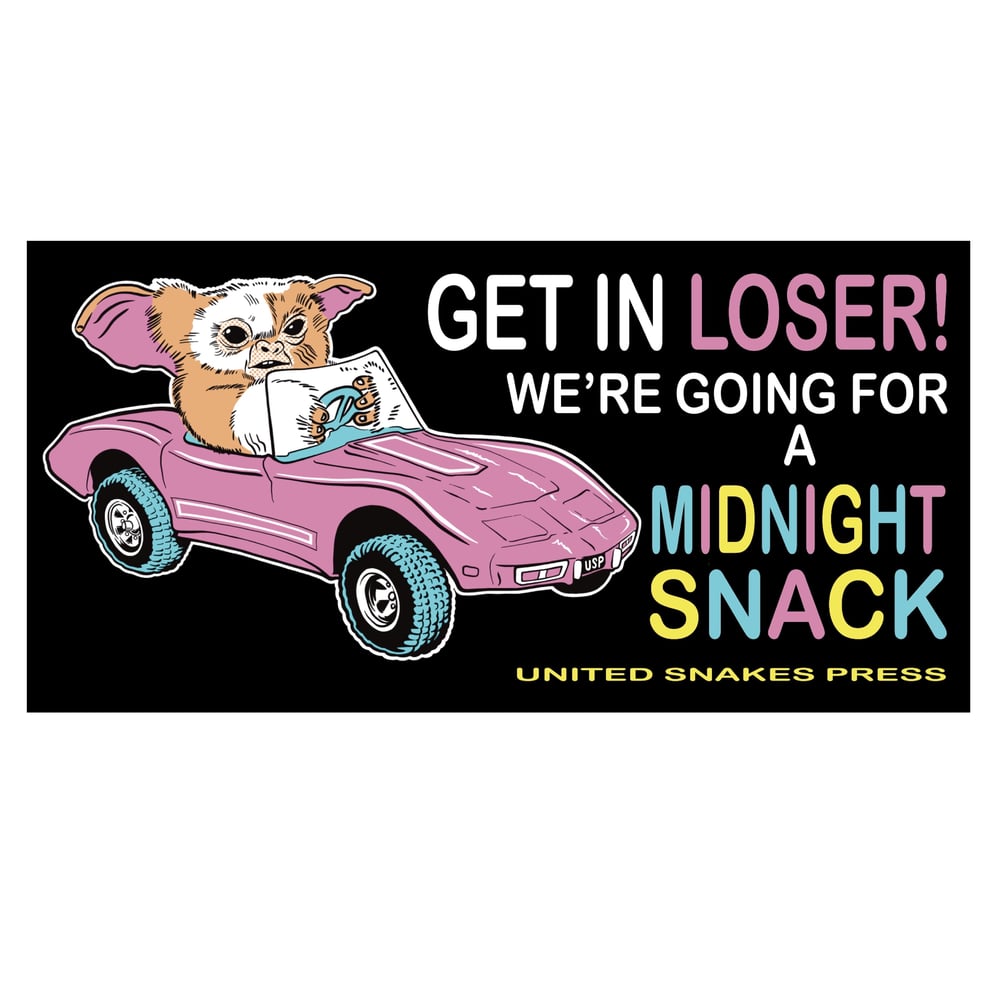 MIDNIGHT SNACK BUMPER STICKER