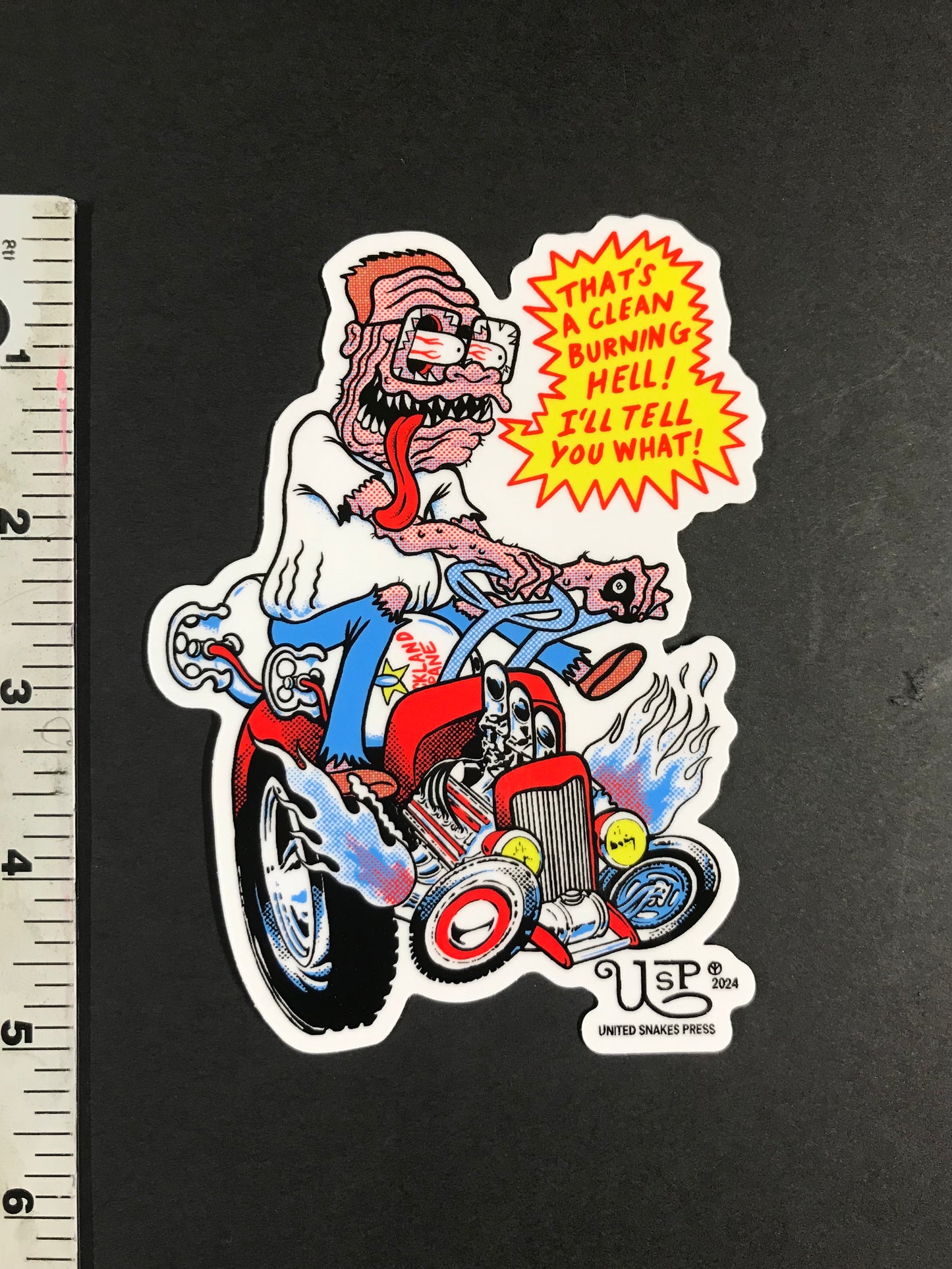 LAWNMOWER MAN GIANT STICKER