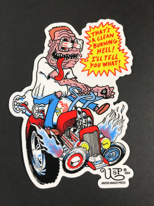 LAWNMOWER MAN GIANT STICKER