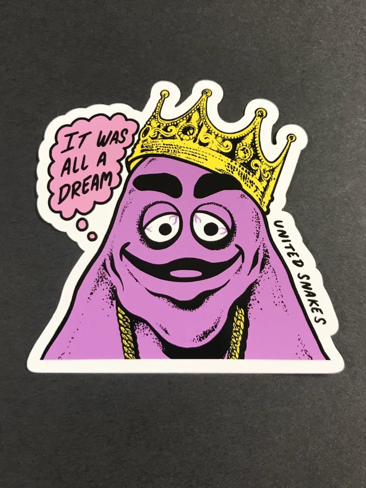 NOTORIOUS GRIMACE STICKER