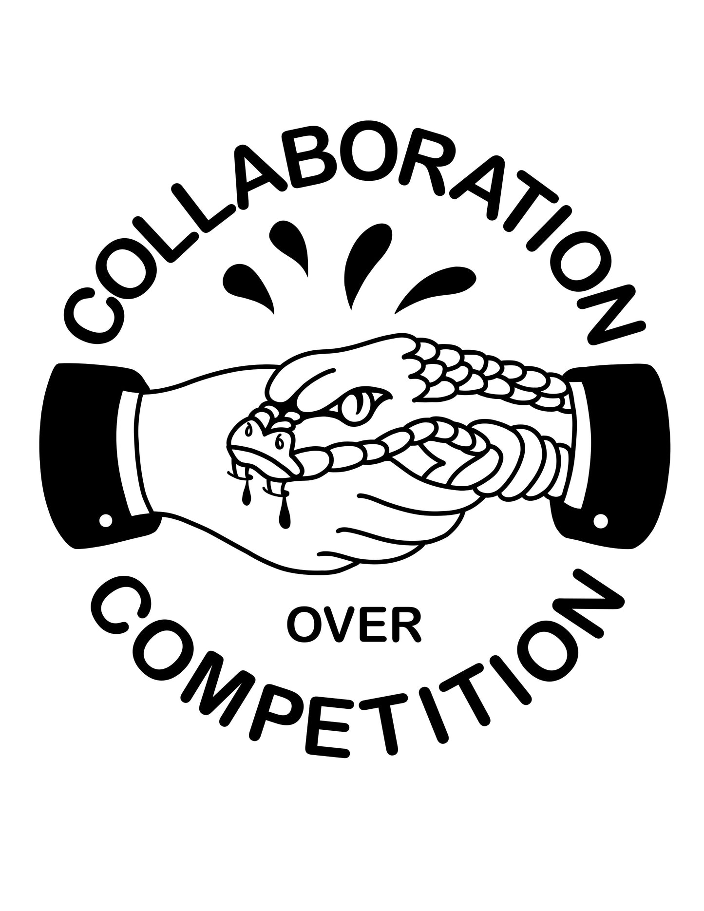 COLLABORATION OVER COMPETITION BASEBALL Tee